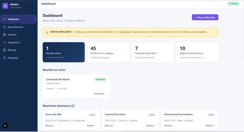 Alestra Sales Copilot – screenshot 2