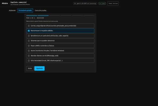 Alestra: Copiloto de preventa – screenshot 1