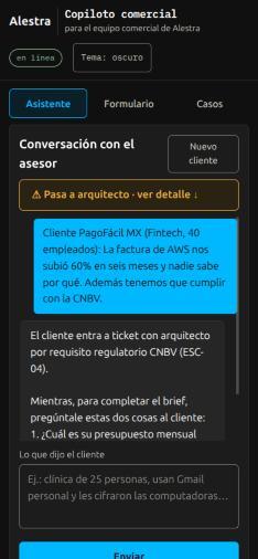 Alestra: Copiloto de preventa – screenshot 2