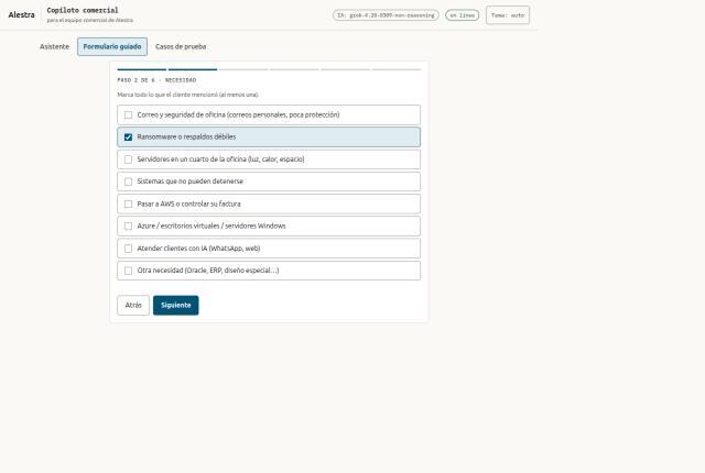 Alestra: Copiloto de preventa – screenshot 6