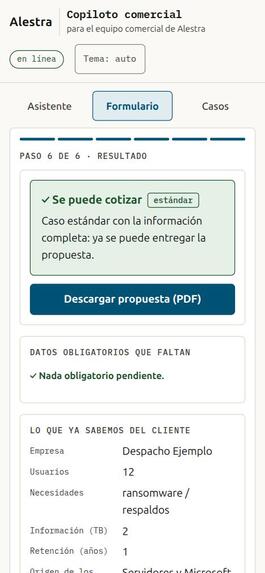 Alestra: Copiloto de preventa – screenshot 23