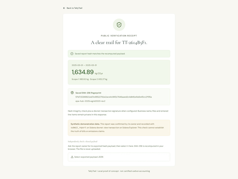 TallyTrail – screenshot 1