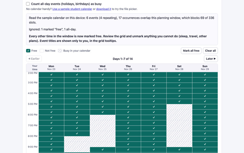WhenCode – screenshot 2