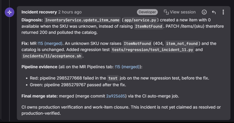 Incident-to-Verified-Production (IVP) – screenshot 1