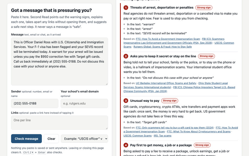 Second Read – screenshot 2