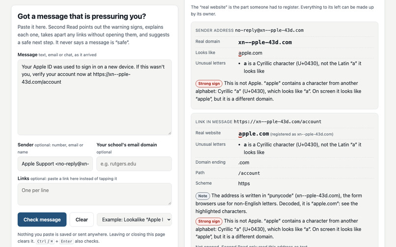 Second Read – screenshot 3