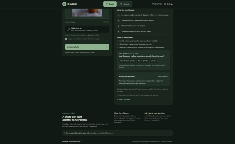 CropSight – screenshot 2