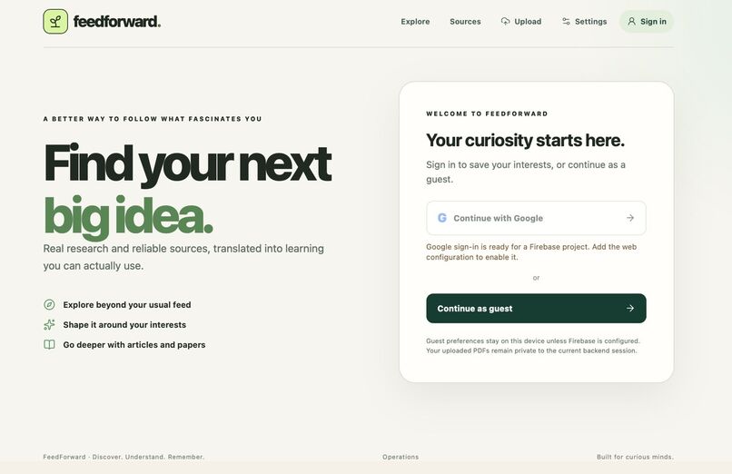 FeedForward – screenshot 1