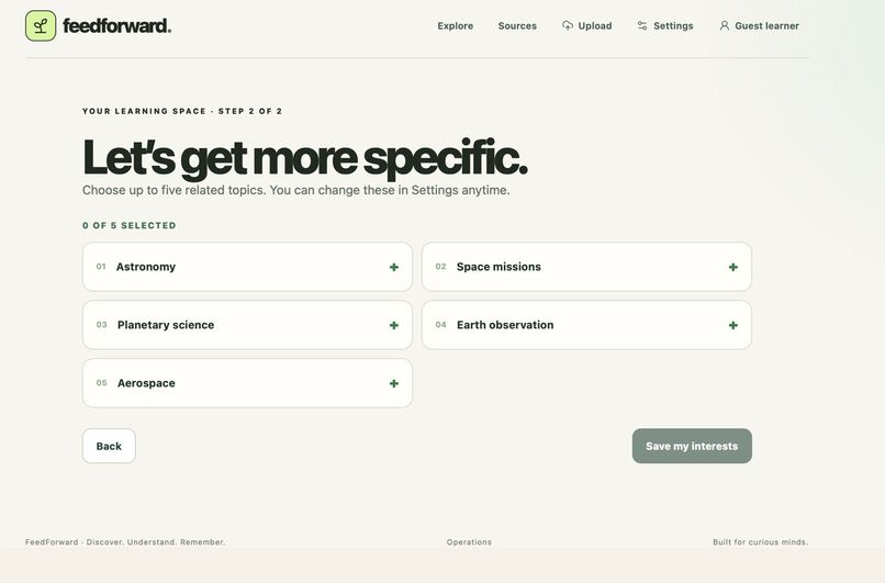 FeedForward – screenshot 3