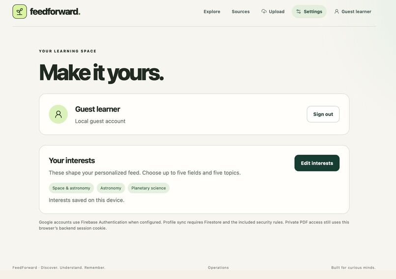 FeedForward – screenshot 5