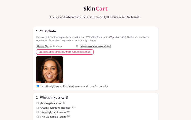 SkinCart – screenshot 3