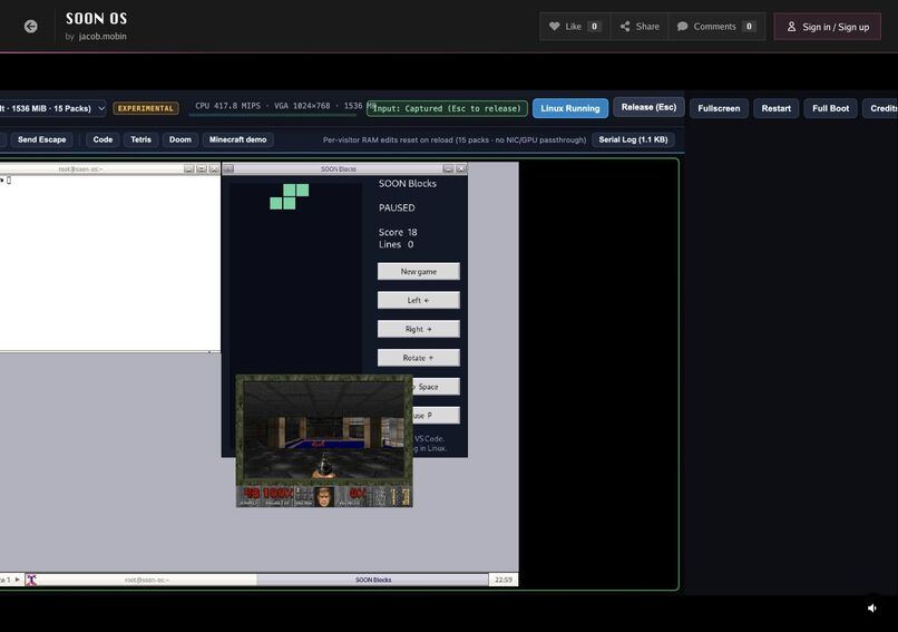 SOON/OS – screenshot 1