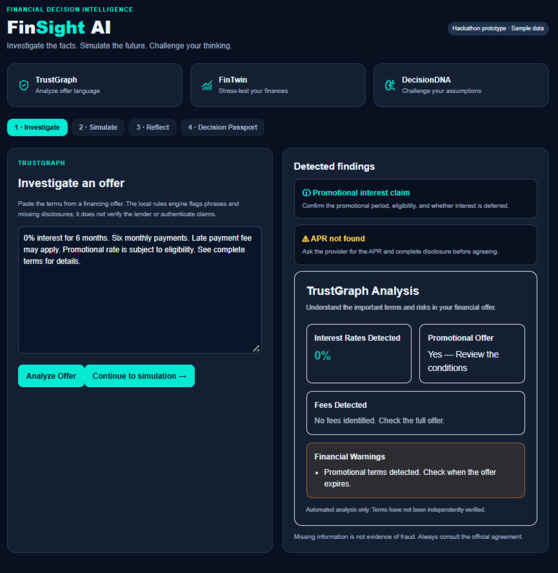 FinSight Ai – screenshot 1