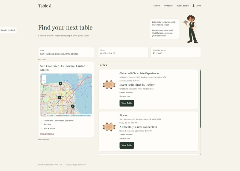 Table8 – screenshot 1