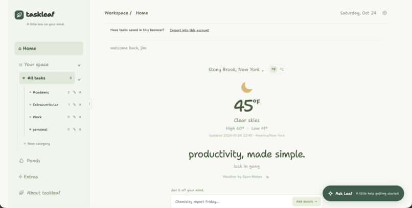 taskleaf – screenshot 2