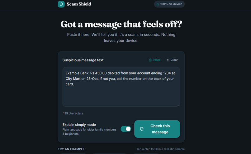 Scam Shield – screenshot 1