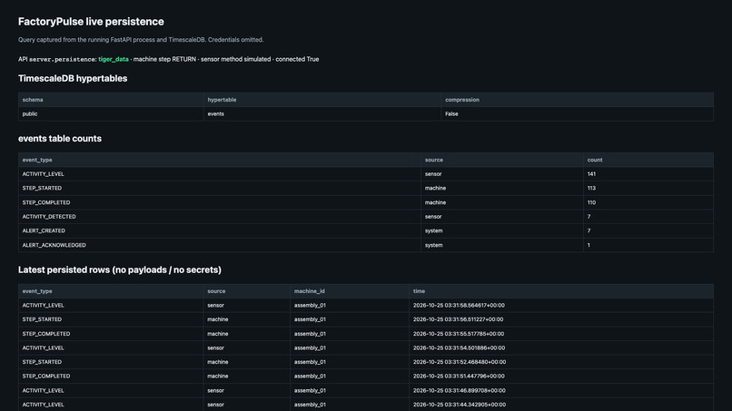FactoryPulse: Smart Assembly Cell Intelligence – screenshot 5