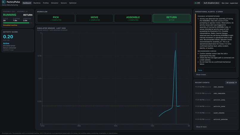 FactoryPulse: Smart Assembly Cell Intelligence – screenshot 4