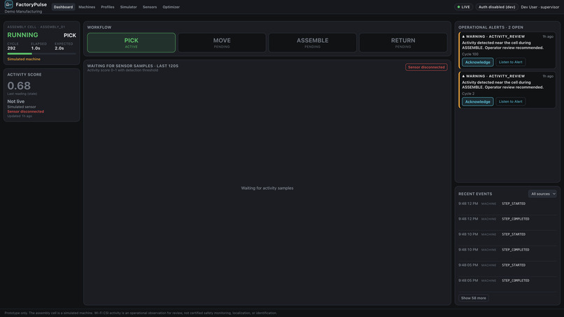 FactoryPulse: Smart Assembly Cell Intelligence – screenshot 6