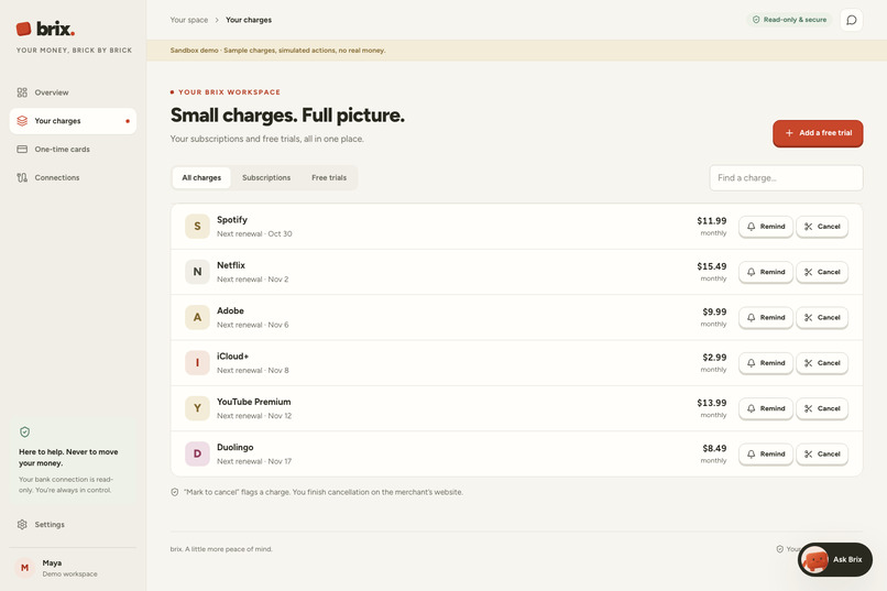 Brix – screenshot 1