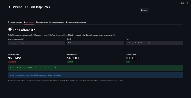 FinPulse – screenshot 2