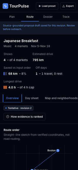 TourPulse – screenshot 1