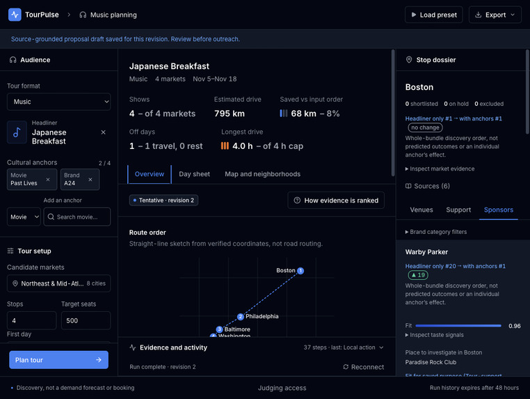 TourPulse – screenshot 2