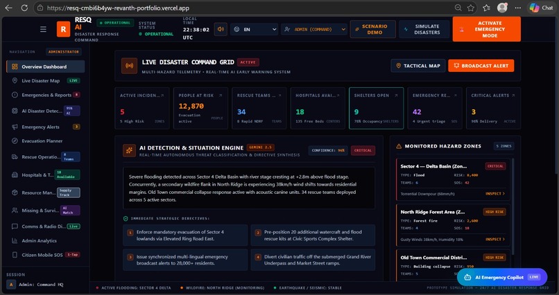 RESQ AI is an AI-powered disaster response – screenshot 2