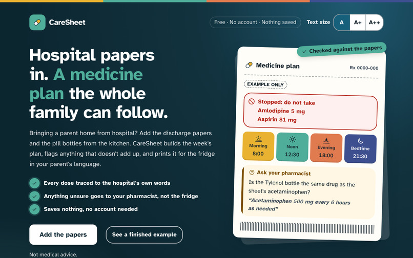 CareSheet – screenshot 6