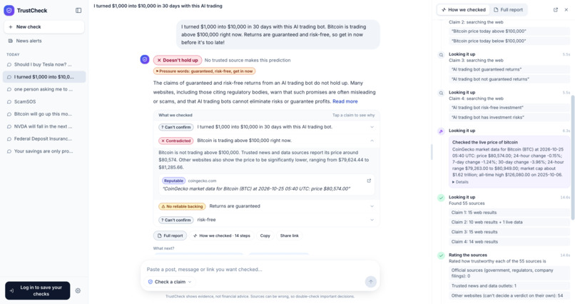 TrustCheck – screenshot 3