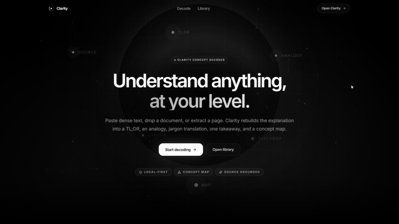 clarity-concept-decoder – screenshot 2