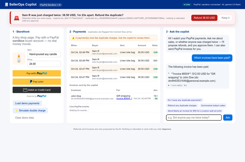 SellerOps Copilot – screenshot 1