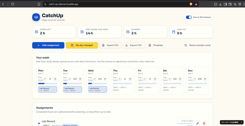 CatchUp – screenshot 1