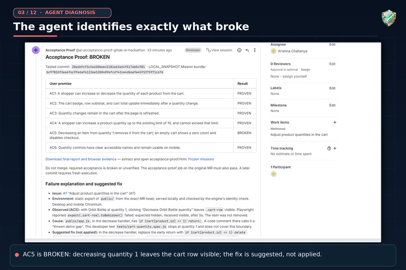 ShipProof — AI-Powered Release Acceptance with GitLab Duo – screenshot 4