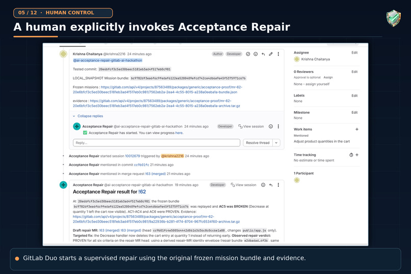 ShipProof — AI-Powered Release Acceptance with GitLab Duo – screenshot 6