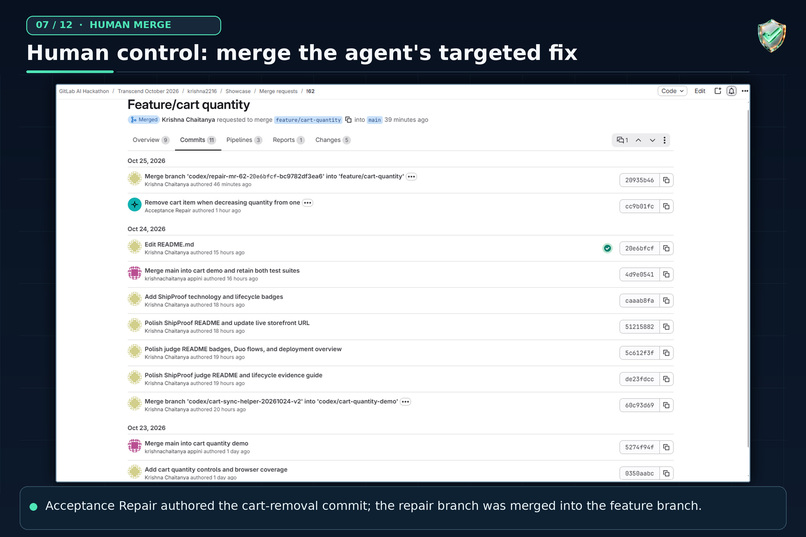 ShipProof — AI-Powered Release Acceptance with GitLab Duo – screenshot 8