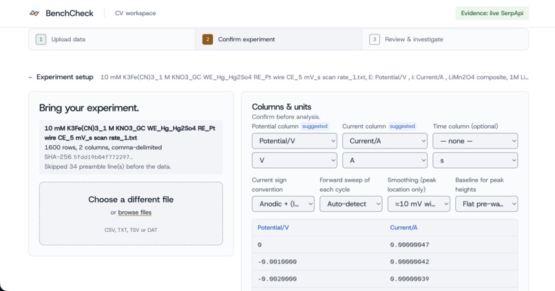 BenchCheck – screenshot 2