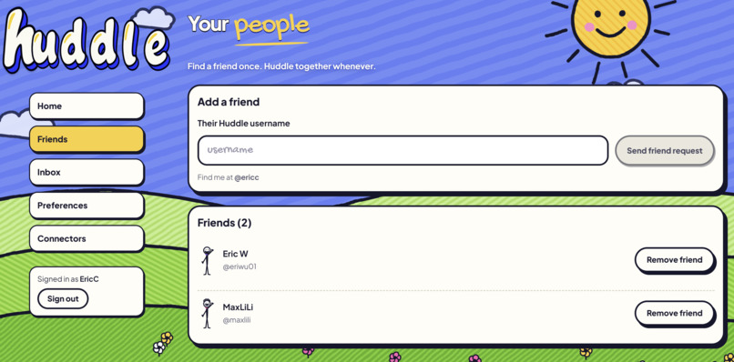 Huddle – screenshot 2