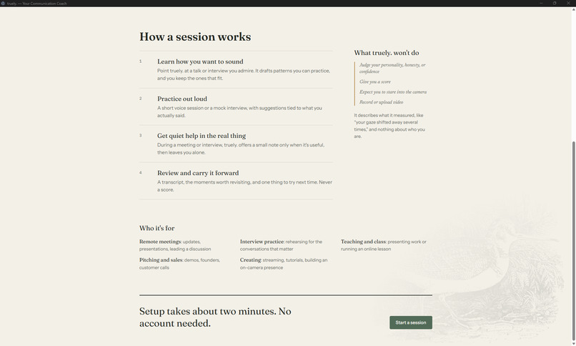 truely. – screenshot 2