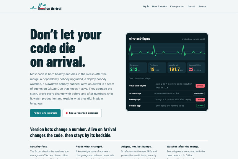 Alive on Arrival – screenshot 1
