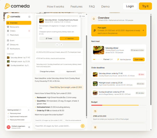 Comeda – screenshot 2
