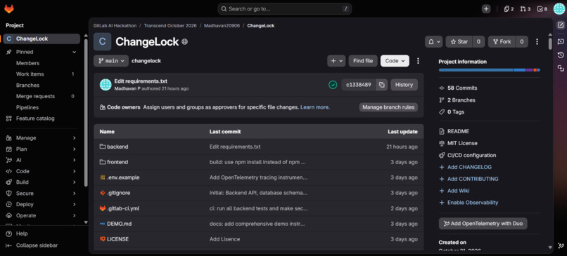 ChangeLock: Approval-First AI Automation – screenshot 1