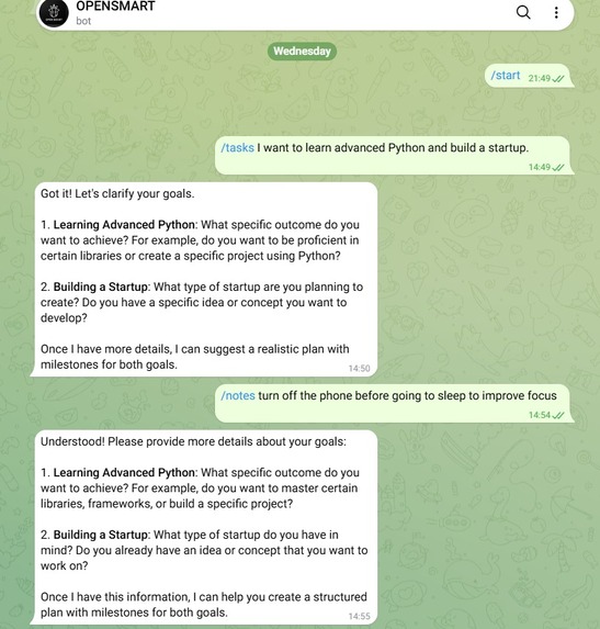 OPENSMART – screenshot 2