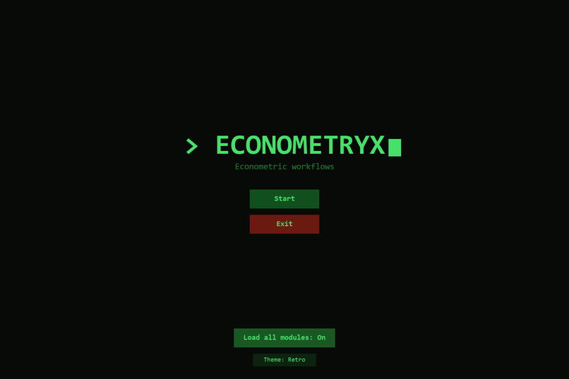 Econometryx – screenshot 1