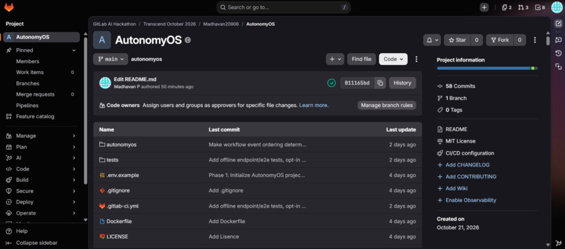 AutonomyOS – screenshot 1