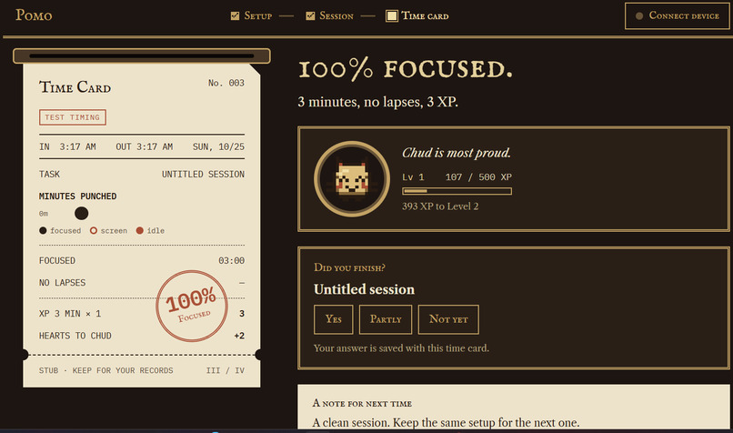 Pomo - a portable social studying companion. – screenshot 2