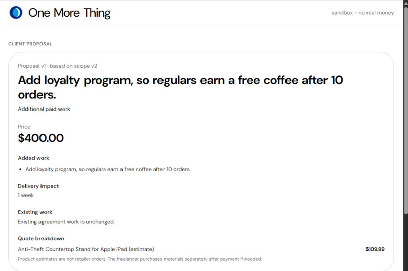 One More Thing – screenshot 2