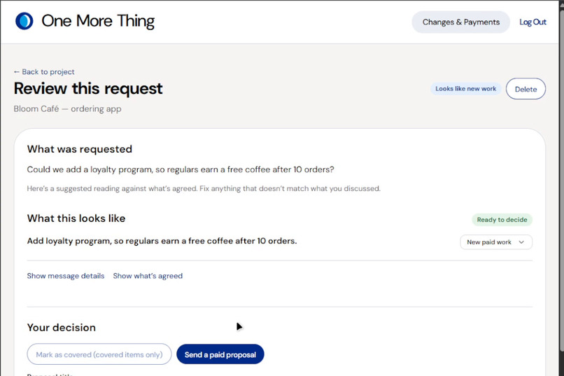 One More Thing – screenshot 4