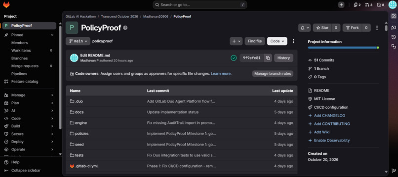 PolicyProof: Evidence Before Enforcement – screenshot 1