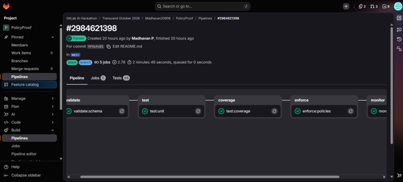 PolicyProof: Evidence Before Enforcement – screenshot 2